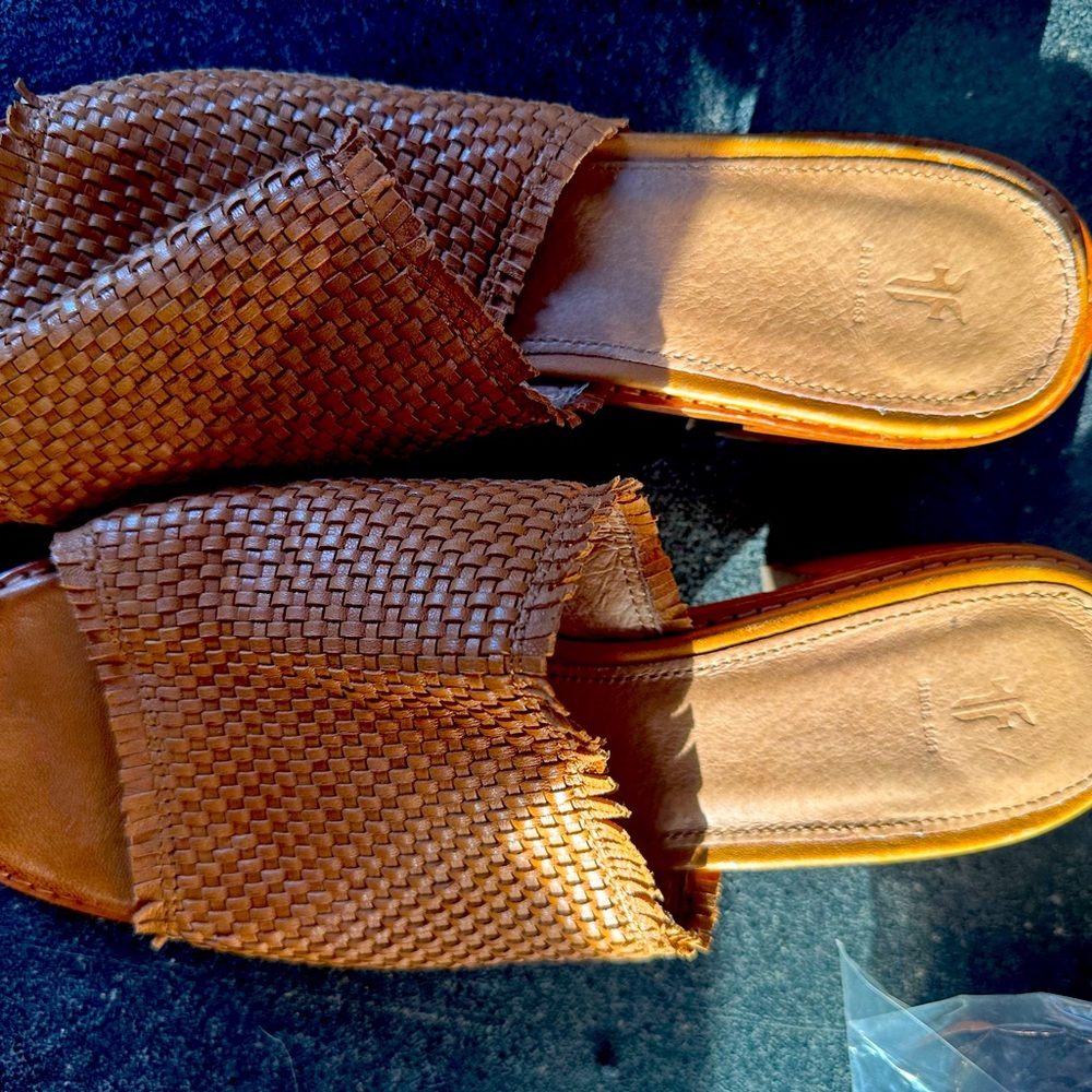 Frye Slides Barely Worn - image 1